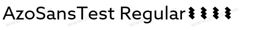 AzoSansTest Regular字体转换